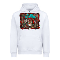 White merry christmas bull skull Urban Hoodie - RanaPortraitStore