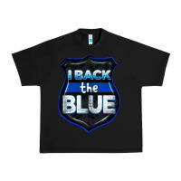 Black I back the blue 4th of July Urban Heavy Tee - CowGirlArtShop
