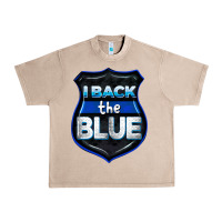French Oak I back the blue 4th of July Urban Heavy Tee - CowGirlArtShop