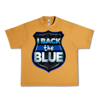 Peanut Butter I back the blue 4th of July Urban Heavy Tee - CowGirlArtShop