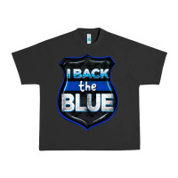 Pigment Black I back the blue 4th of July Urban Heavy Tee - CowGirlArtShop