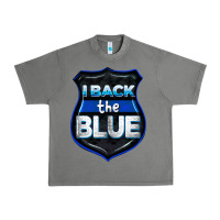 Tornado I back the blue 4th of July Urban Heavy Tee - CowGirlArtShop
