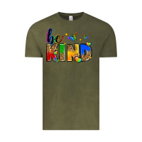 Vintage Olive be kind Vintage Tee - Zillion Design Studio