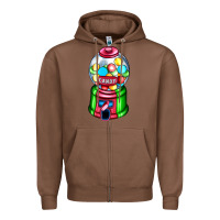 Chestnut candy machine Zipper Hoodie - AdoDesignShop