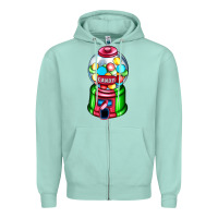 Seafoam candy machine Zipper Hoodie - AdoDesignShop
