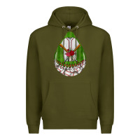 Army Green baseball and western roses teardrop  2 Premium Hoodie - BundleAndBundleShop