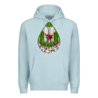 Blue Mist baseball and western roses teardrop  2 Premium Hoodie - BundleAndBundleShop