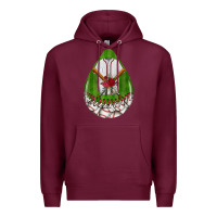 Burgundy baseball and western roses teardrop  2 Premium Hoodie - BundleAndBundleShop
