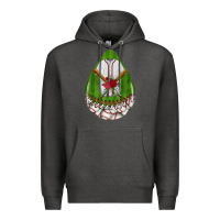 Charcoal Heather baseball and western roses teardrop  2 Premium Hoodie - BundleAndBundleShop