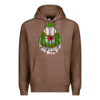Chestnut baseball and western roses teardrop  2 Premium Hoodie - BundleAndBundleShop