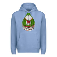 Colony Blue baseball and western roses teardrop  2 Premium Hoodie - BundleAndBundleShop