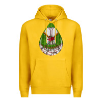 Lemon baseball and western roses teardrop  2 Premium Hoodie - BundleAndBundleShop