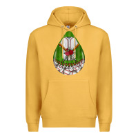 Mustard baseball and western roses teardrop  2 Premium Hoodie - BundleAndBundleShop