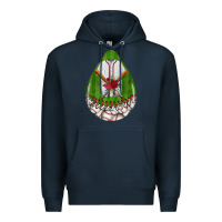 Navy baseball and western roses teardrop  2 Premium Hoodie - BundleAndBundleShop