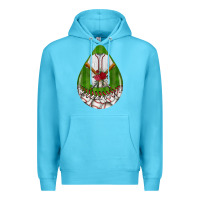 Ocean Blue baseball and western roses teardrop  2 Premium Hoodie - BundleAndBundleShop