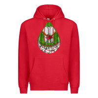Red baseball and western roses teardrop  2 Premium Hoodie - BundleAndBundleShop