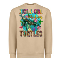 Just A Girl Who Loves Turtles Heavyweight Sweatshirt | Teevron