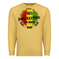 Antique Gold i am black everyday but today juneteenth Premium Sweatshirt - MaliasSmallBusiness