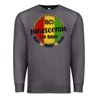 Charcoal Heather i am black everyday but today juneteenth Premium Sweatshirt - MaliasSmallBusiness
