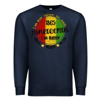 Navy i am black everyday but today juneteenth Premium Sweatshirt - MaliasSmallBusiness