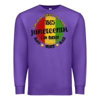 Purple i am black everyday but today juneteenth Premium Sweatshirt - MaliasSmallBusiness