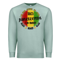Seafoam i am black everyday but today juneteenth Premium Sweatshirt - MaliasSmallBusiness