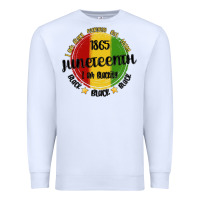 White i am black everyday but today juneteenth Premium Sweatshirt - MaliasSmallBusiness