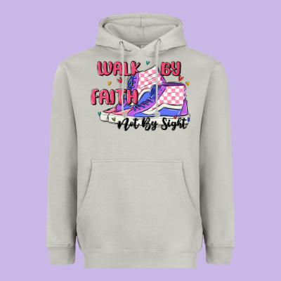 Walk By Faith Heavyweight Hoodie Designed By Maliassmallbusiness