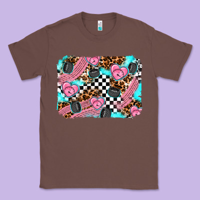 Race Day Background Classic Tee Designed By Adodesignshop