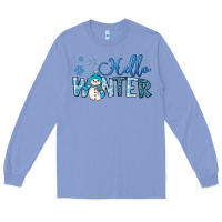 Colony Blue hello winter Long Sleeve Tee - JahusDesignShop