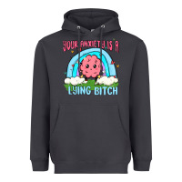 Smoke your anxiety is a lying bitch Heavyweight Hoodie - MaliasSmallBusiness