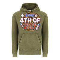 Vintage Olive happy 4th of july billie wilder Vintage Hoodie - texasbilliewilder