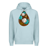 Blue Mist baseball and western roses teardrop  1 Premium Hoodie - BundleAndBundleShop