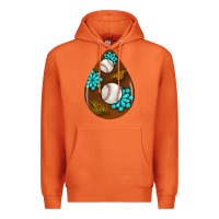 Carrot baseball and western roses teardrop  1 Premium Hoodie - BundleAndBundleShop