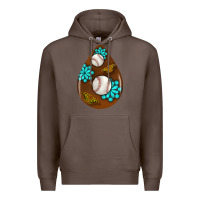 Coffee baseball and western roses teardrop  1 Premium Hoodie - BundleAndBundleShop