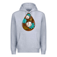 Heather Grey baseball and western roses teardrop  1 Premium Hoodie - BundleAndBundleShop
