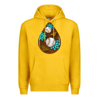 Lemon baseball and western roses teardrop  1 Premium Hoodie - BundleAndBundleShop