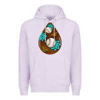 Lilac baseball and western roses teardrop  1 Premium Hoodie - BundleAndBundleShop