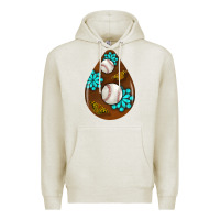 Oatmeal Heather baseball and western roses teardrop  1 Premium Hoodie - BundleAndBundleShop