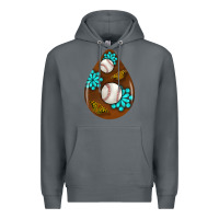 Rock baseball and western roses teardrop  1 Premium Hoodie - BundleAndBundleShop