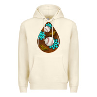Sandshell baseball and western roses teardrop  1 Premium Hoodie - BundleAndBundleShop