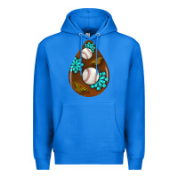 True Royal baseball and western roses teardrop  1 Premium Hoodie - BundleAndBundleShop