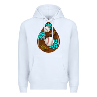 White baseball and western roses teardrop  1 Premium Hoodie - BundleAndBundleShop