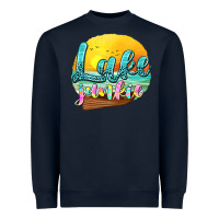 Navy lake junkie Heavyweight Sweatshirt - texasbilliewilder