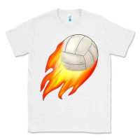 White volleyball Classic Tee - JahusDesignShop