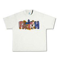 Pistachio Faith USA flag sunflower Urban Heavy Tee - Neo Western