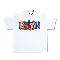 White Faith USA flag sunflower Urban Heavy Tee - Neo Western