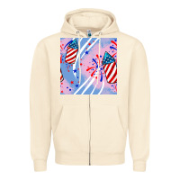 Sandshell patriotic fireworks Zipper Hoodie - BundleAndBundleShop