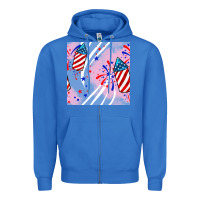 True Royal patriotic fireworks Zipper Hoodie - BundleAndBundleShop