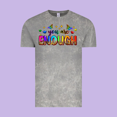 You Are Enough Vintage Tee Designed By Zillion Design Studio